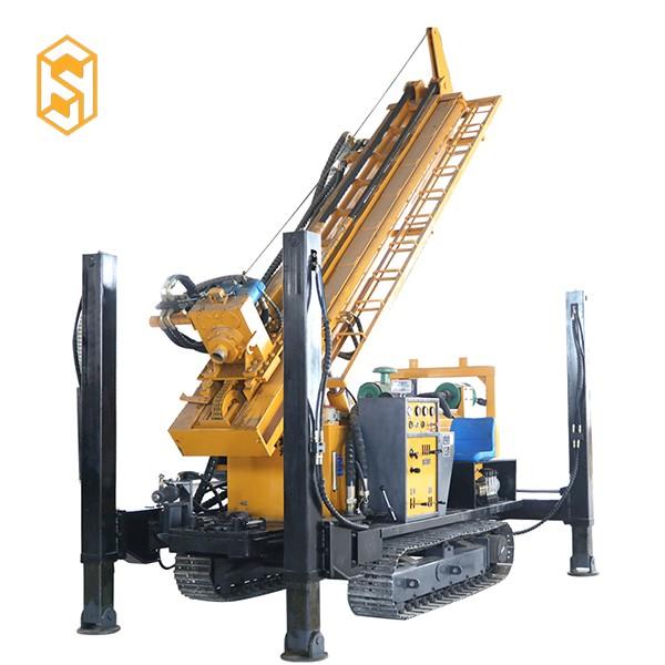 200M Protable Small Trailer Hydraulic Water Well Drilling Rig Borehole Drilling Equipment